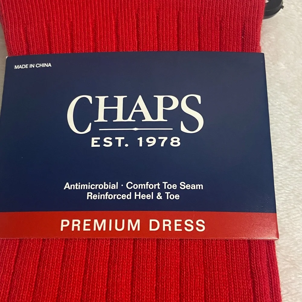 Chaps premium dress crew socks 1 pair - Picture 2 of 4